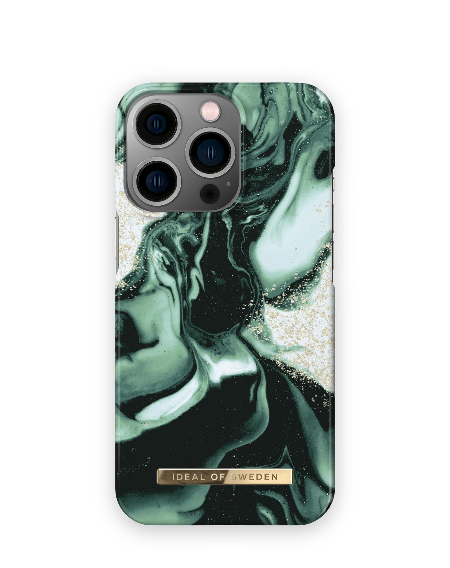 iDeal of Sweden Fashion Case iPhone 14 Pro - Golden Olive Marble