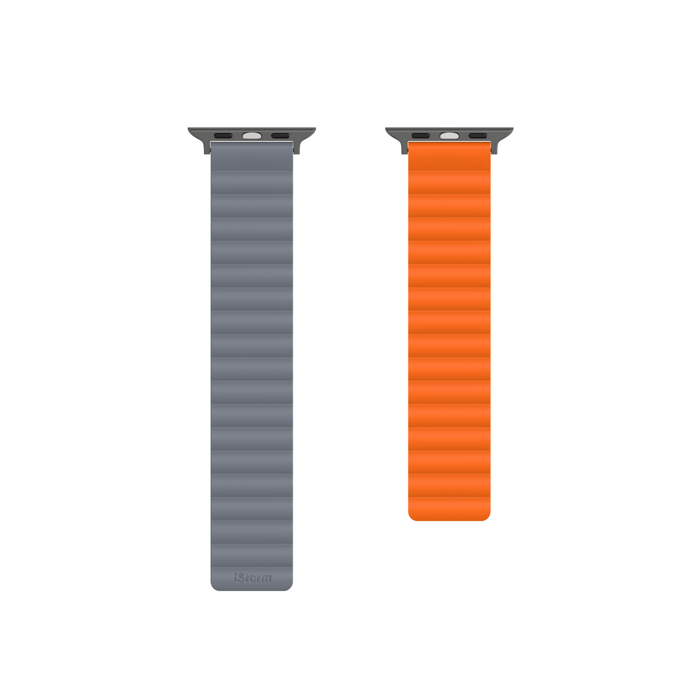 iStorm essentials 45mm Reversible Magnetic Strap Gray + Orange