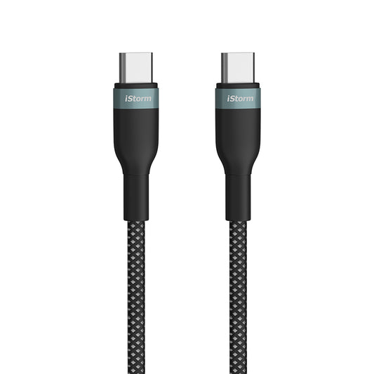 iStorm essentials 100W USB-C to USB-C Braided Cable, 2m