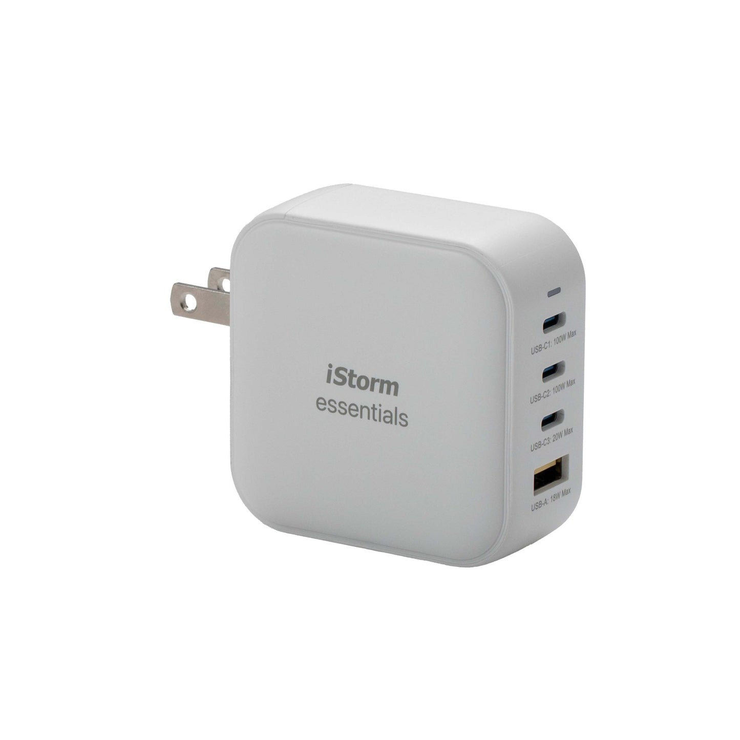 iStorm essentials 100W Power Adapter 3xUSB-C + USB-A EU/UK