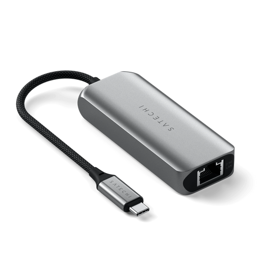 Satechi 4-in-1 USB-C Hub with 2.5 Gigabit Ethernet - Space Gray