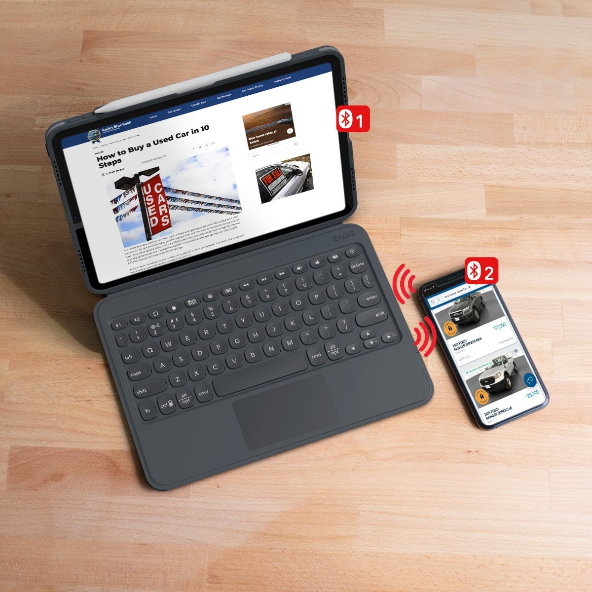 ZAGG Pro Keys with Trackpad for iPad Air 10.9-inch (4th gen) & iPad Pro 11-inch (1st/2nd/3rd/4th gen)