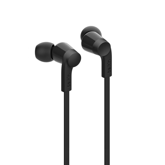 Belkin USB-C® Wired Earbuds with Adjustable Volume Limiter, Black