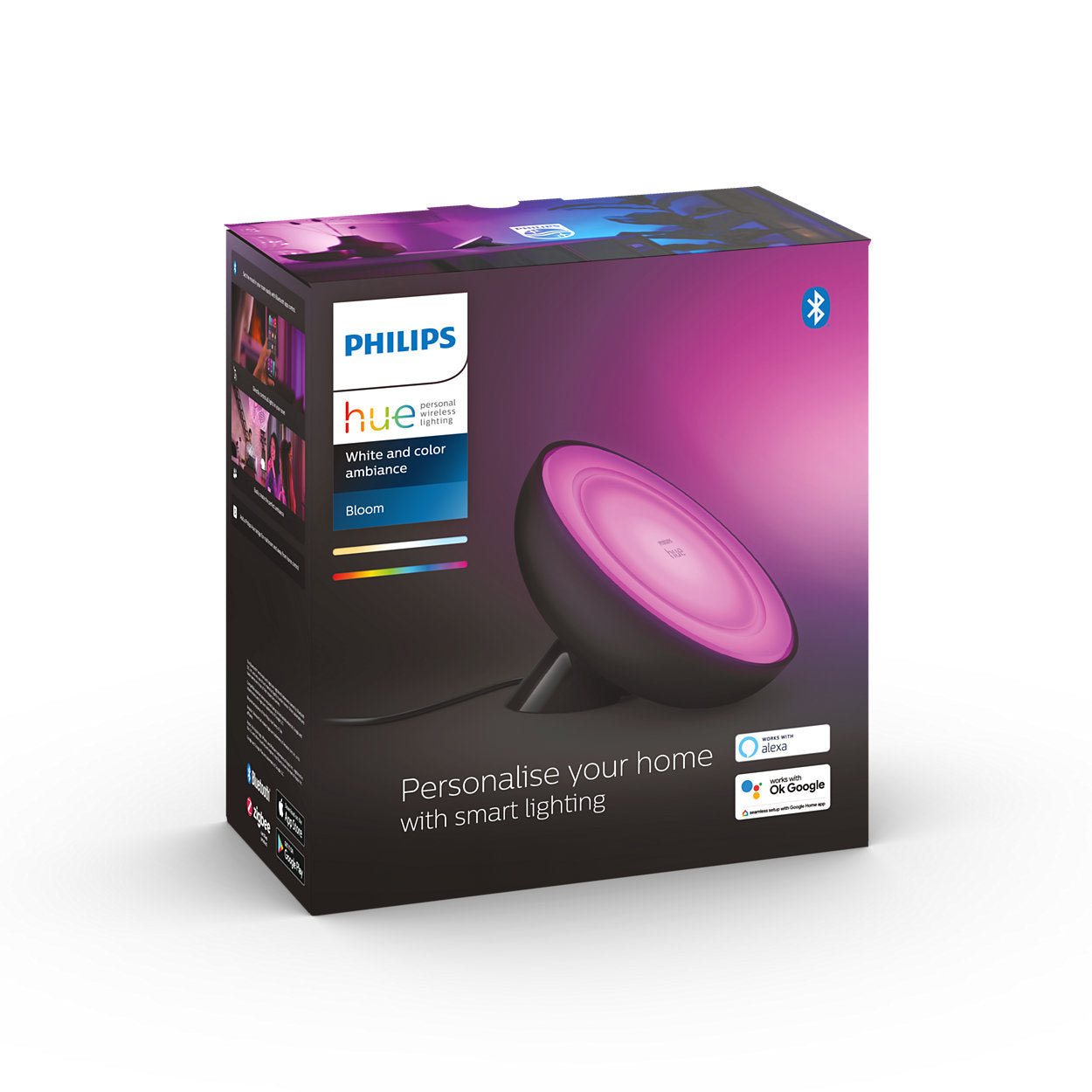 Philips Hue White and Color Ambiance Bloom - Black  (Bluetooth)