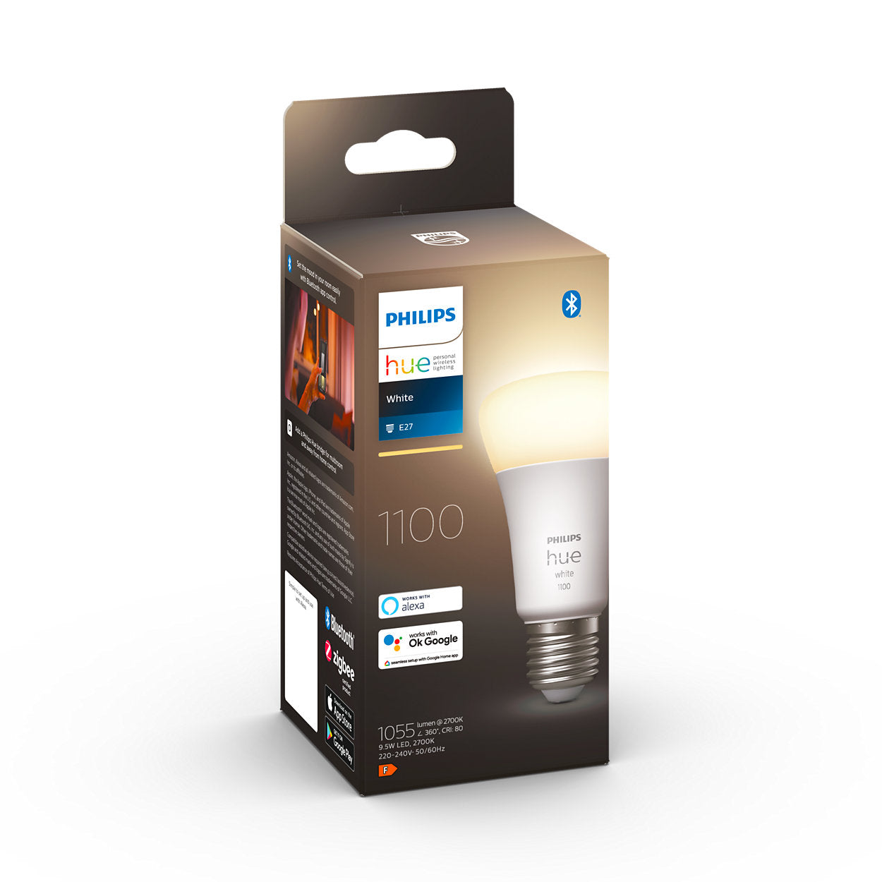 Philips Hue White 9.5W A60 E27 Bulb (Bluetooth)