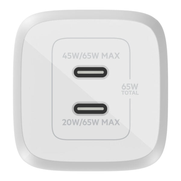 Belkin BOOST↑CHARGE™ 65W Dual USB-C GaN Home Charger