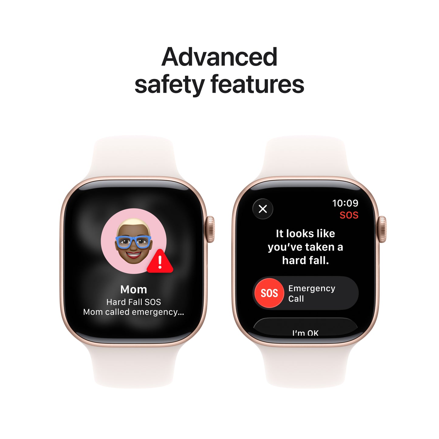 Apple Watch Series 11 GPS 42mm Rose Gold Aluminium Case with Light Blush Sport Band - S/M