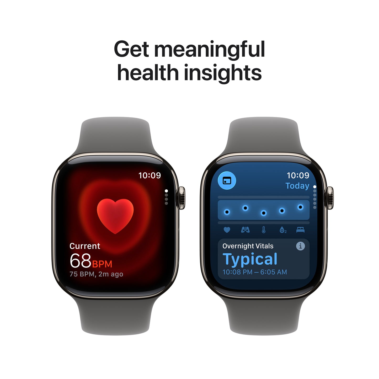Apple Watch Series 11 GPS + Cellular 42mm Natural Titanium Case with Stone Grey Sport Band - S/M