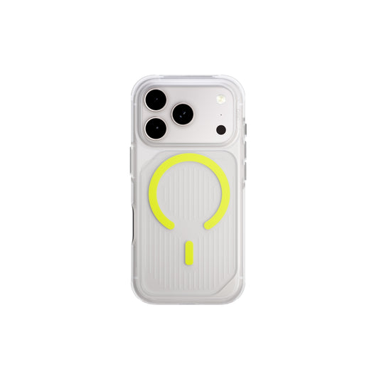 Uniq Combat Active iPhone 17 Pro Case Magclick - Clear/Lime