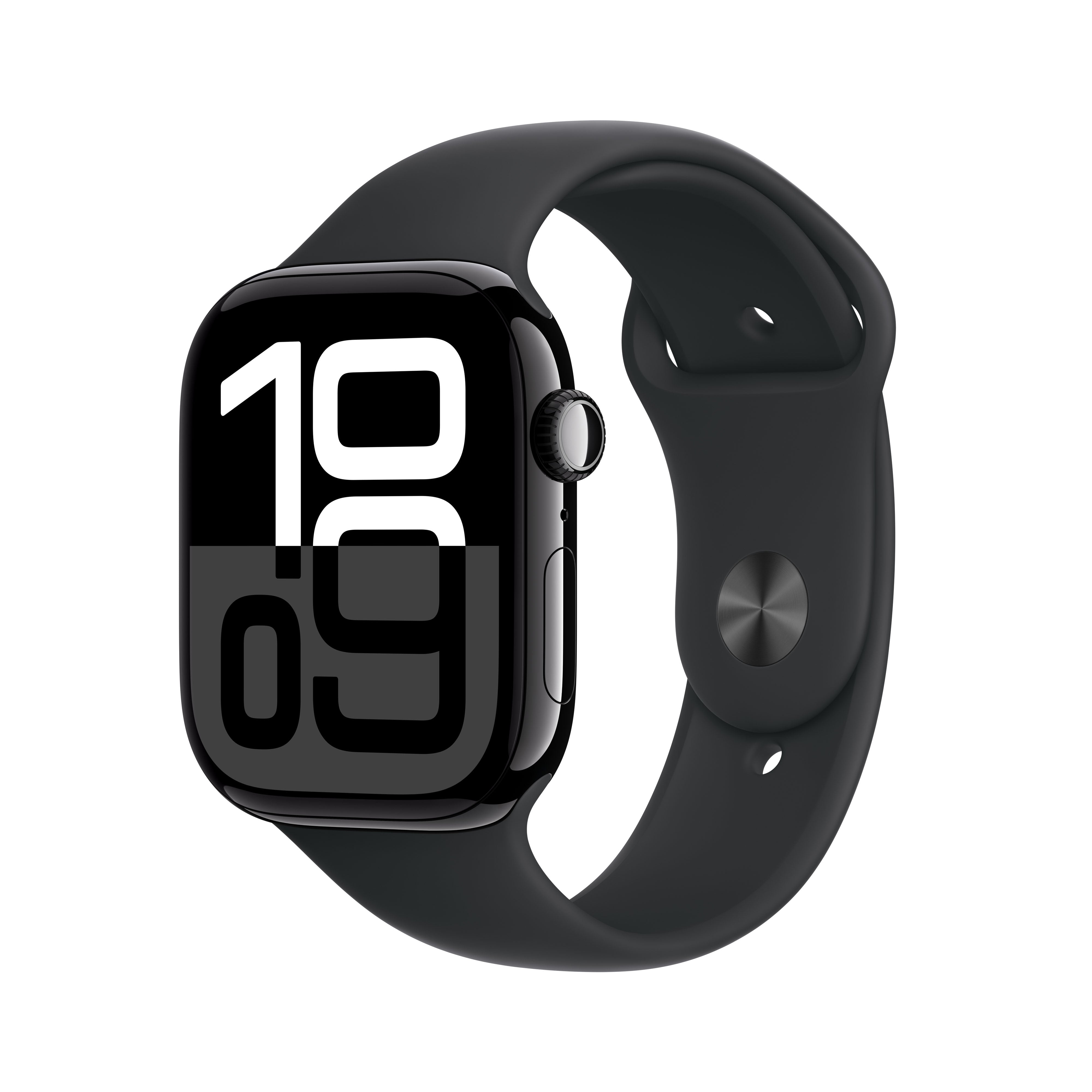 Apple Watch Series 10 GPS 46mm Jet Black Aluminium Case with Black Spo