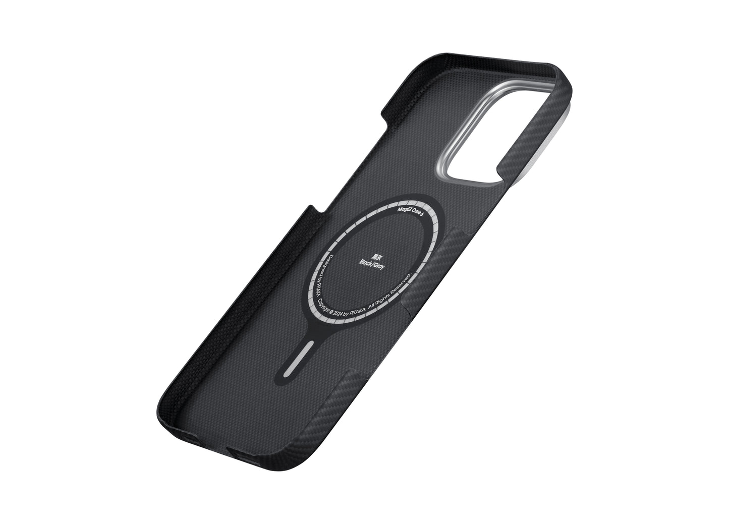 Pitaka Ultra-Slim Case, Black/Grey Twill - iPhone 16 Pro Max