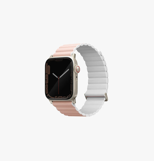 Uniq Revix Prem Edition Reversible Mag AW Strap 49/45/44/42mm - Blush Pink / White