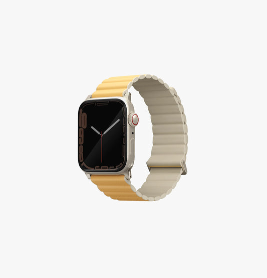 Uniq Revix Prem Edition Reversible Mag AW Strap 49/45/44/42mm - Canary Yellow / Ivory