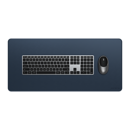 Satechi Vegan - Leather Premium Desk Mat - Blue