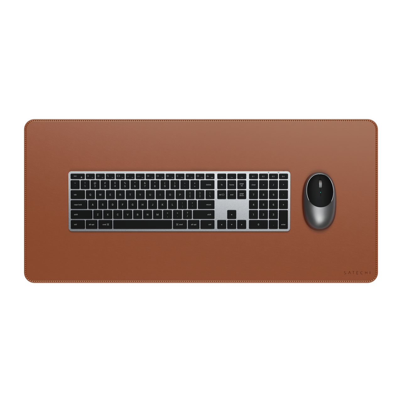 Satechi Vegan - Leather Premium Desk Mat - Brown