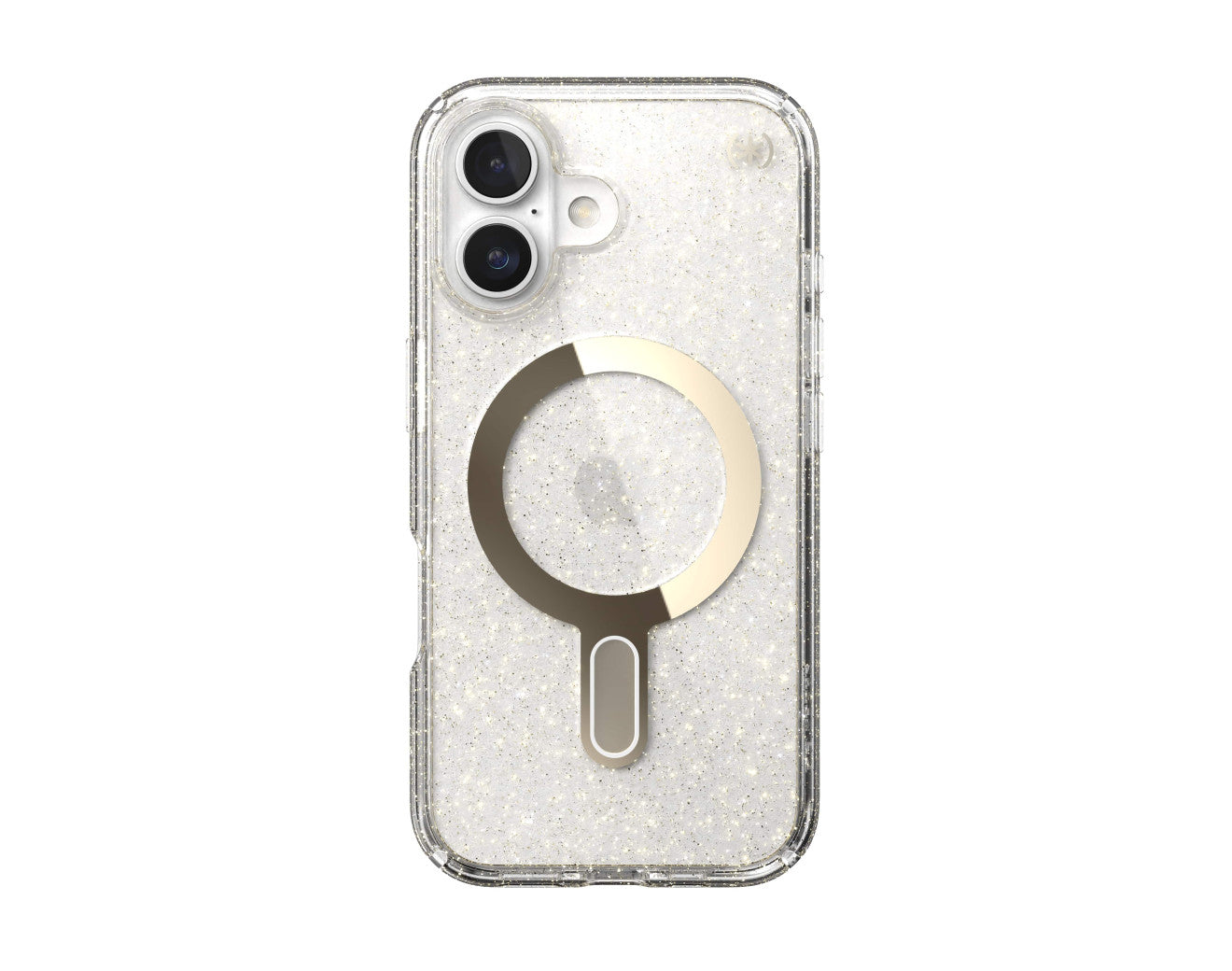 Speck Presidio Lux Glitter MagSafe iPhone 16 - Clear