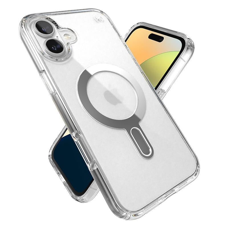 Speck Presidio Perfect-Clear MagSafe with ClickLock - iPhone 16 Plus