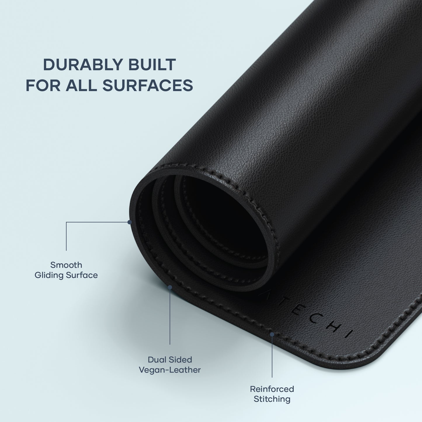 Satechi Vegan - Leather Premium Desk Mat - Black