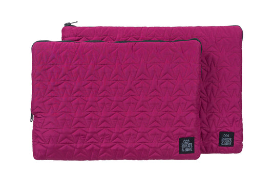 Bleecker & Love Star Laptop Case 16" - Burgundy