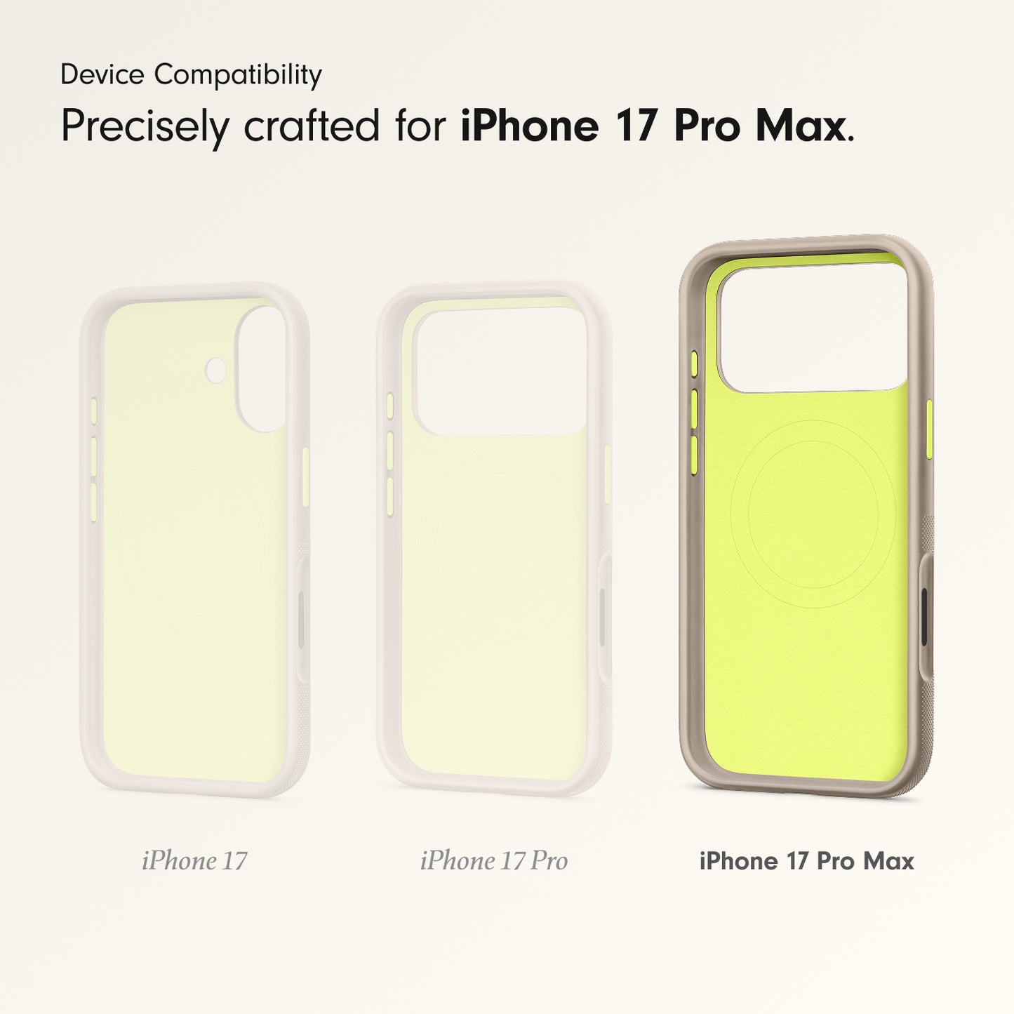 Beats iPhone 17 Pro Max Rugged Case with MagSafe and Camera Control – Alpine Gray