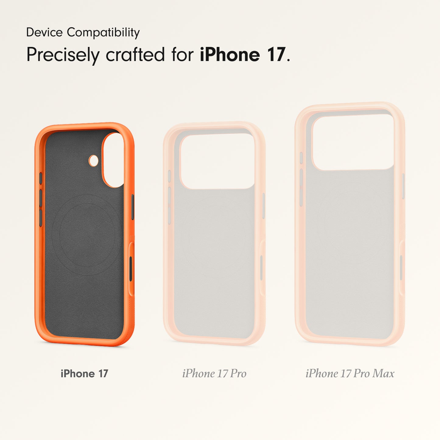 Beats iPhone 17 Rugged Case with MagSafe and Camera Control – Sierra Orange