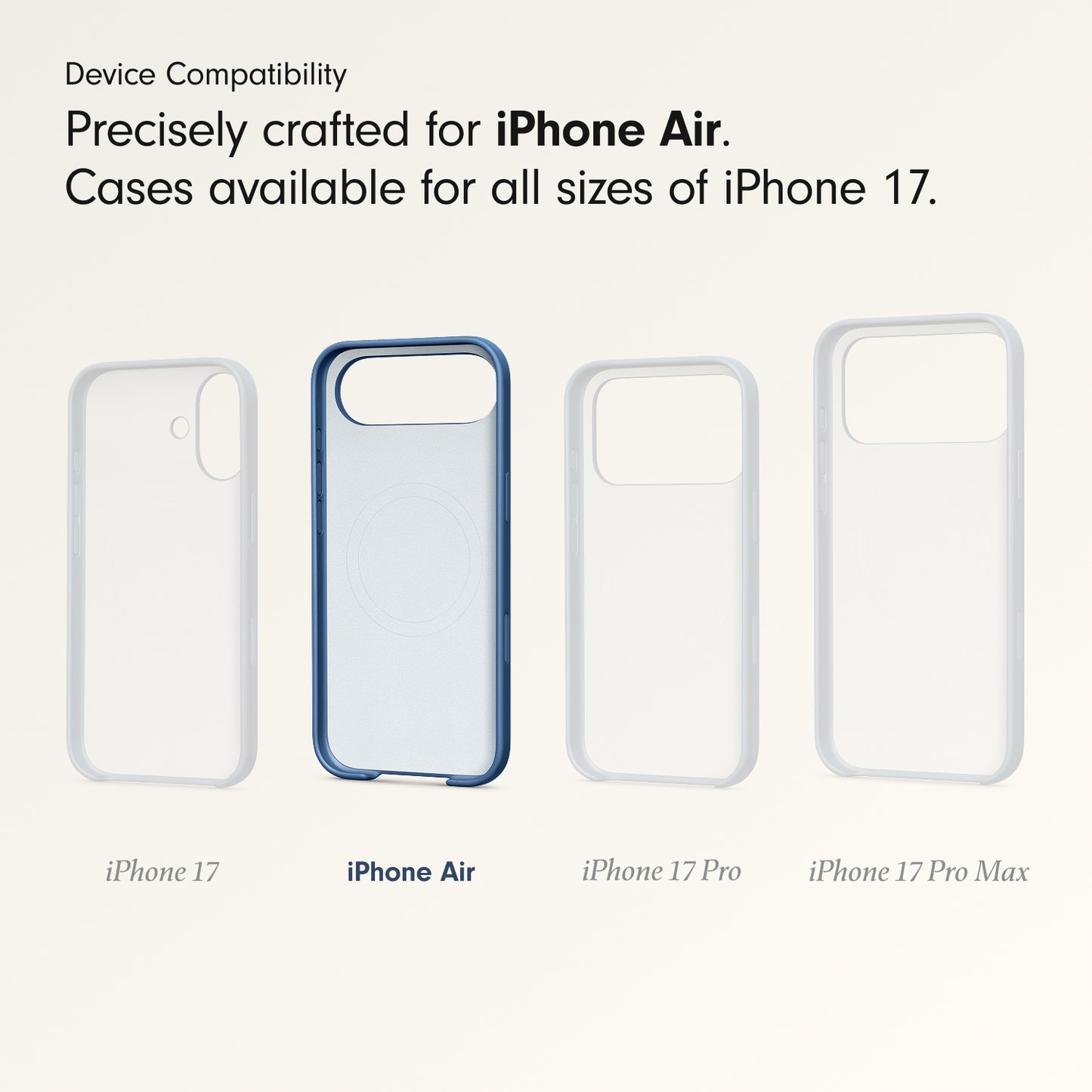 Beats iPhone Air Case with MagSafe and Camera Control — Bedrock Blue