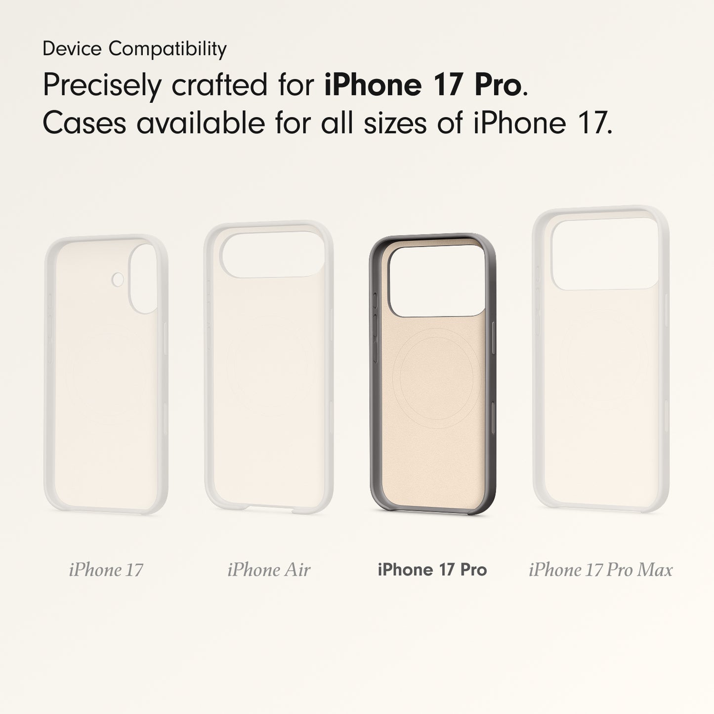 Beats iPhone 17 Pro Case with MagSafe and Camera Control — Granite Gray