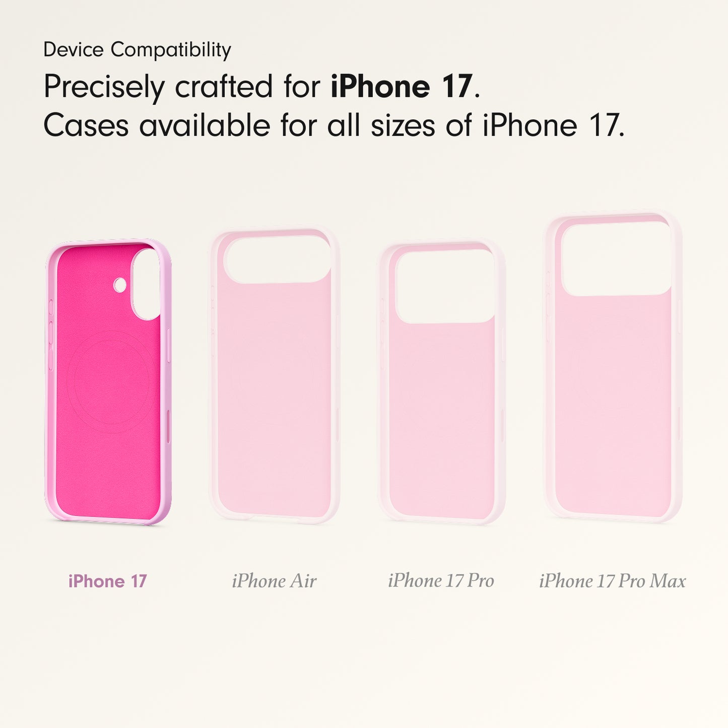 Beats iPhone 17 Case with MagSafe and Camera Control — Pebble Pink