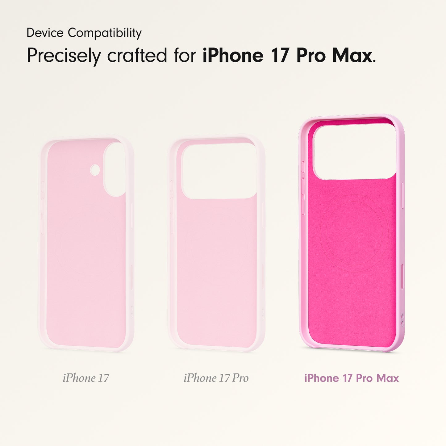 Beats iPhone 17 Pro Max Kickstand Case with MagSafe and Camera Control - Pebble Pink