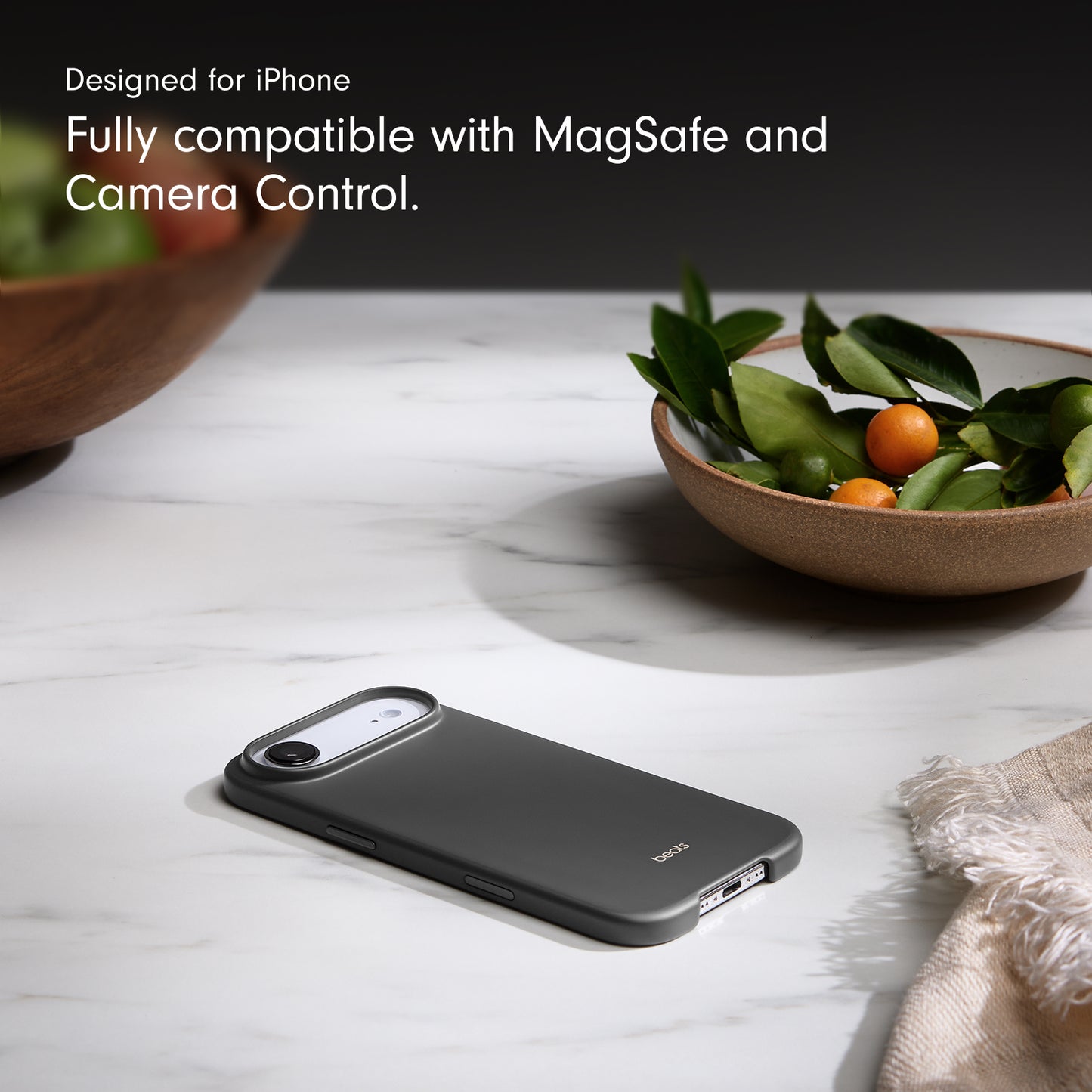 Beats iPhone Air Case with MagSafe and Camera Control — Granite Gray