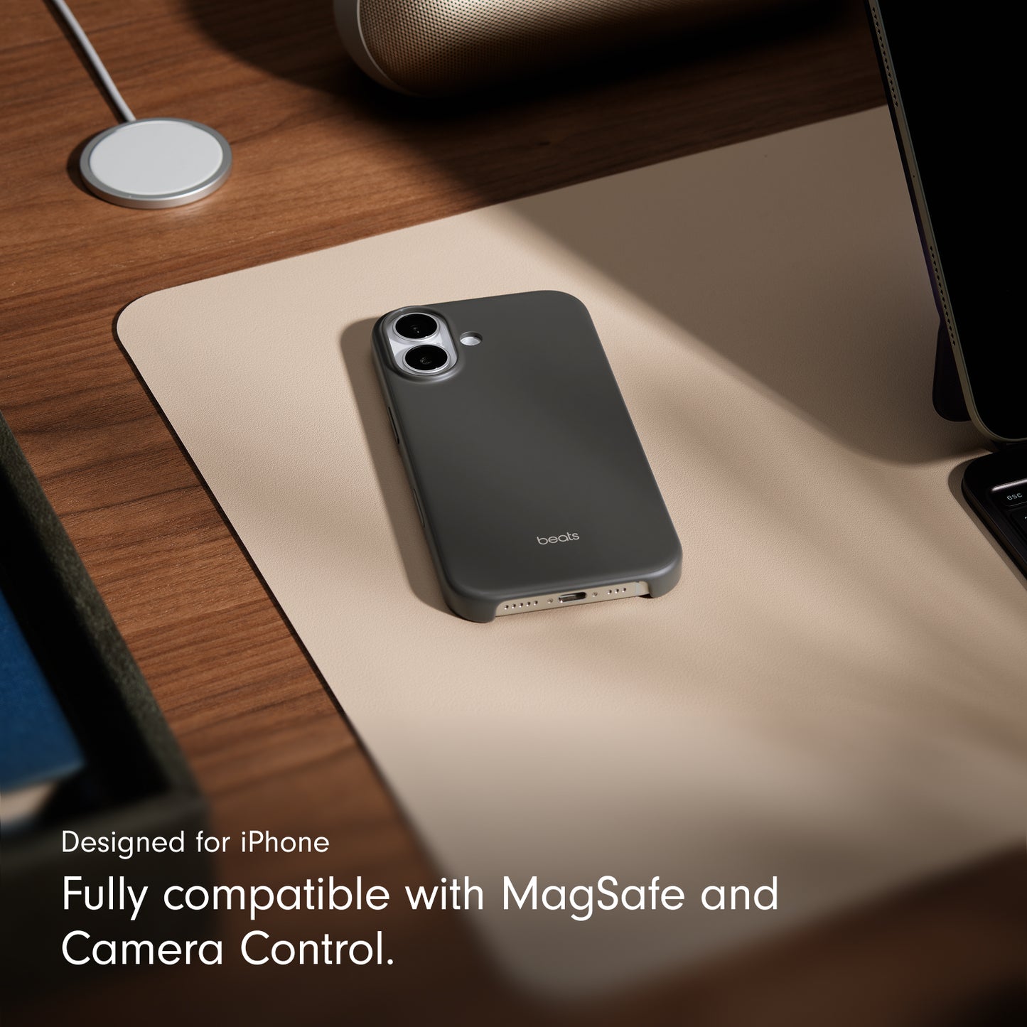 Beats iPhone 17 Case with MagSafe and Camera Control — Granite Gray