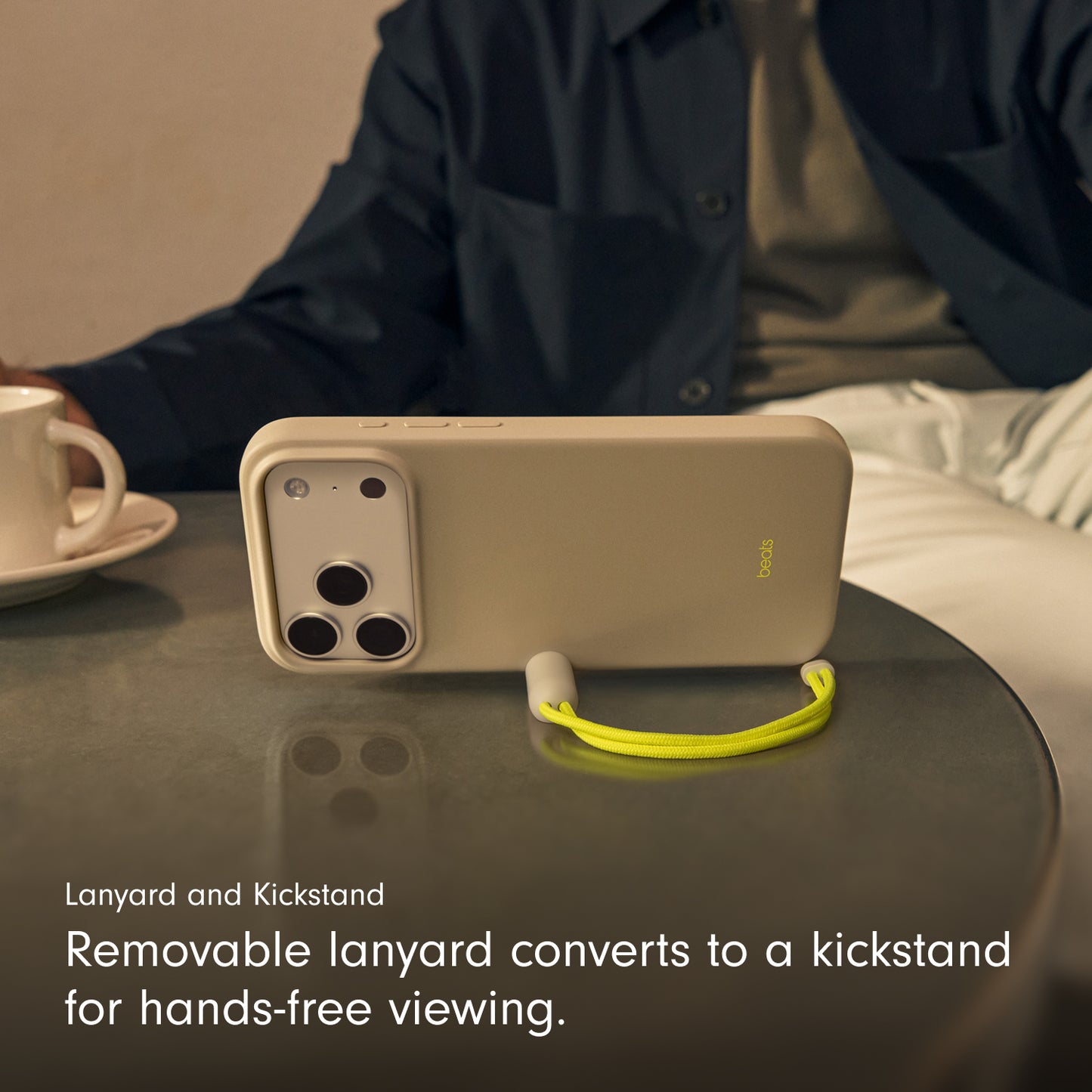 Beats iPhone 17 Pro Max Kickstand Case with MagSafe and Camera Control - Lime Stone