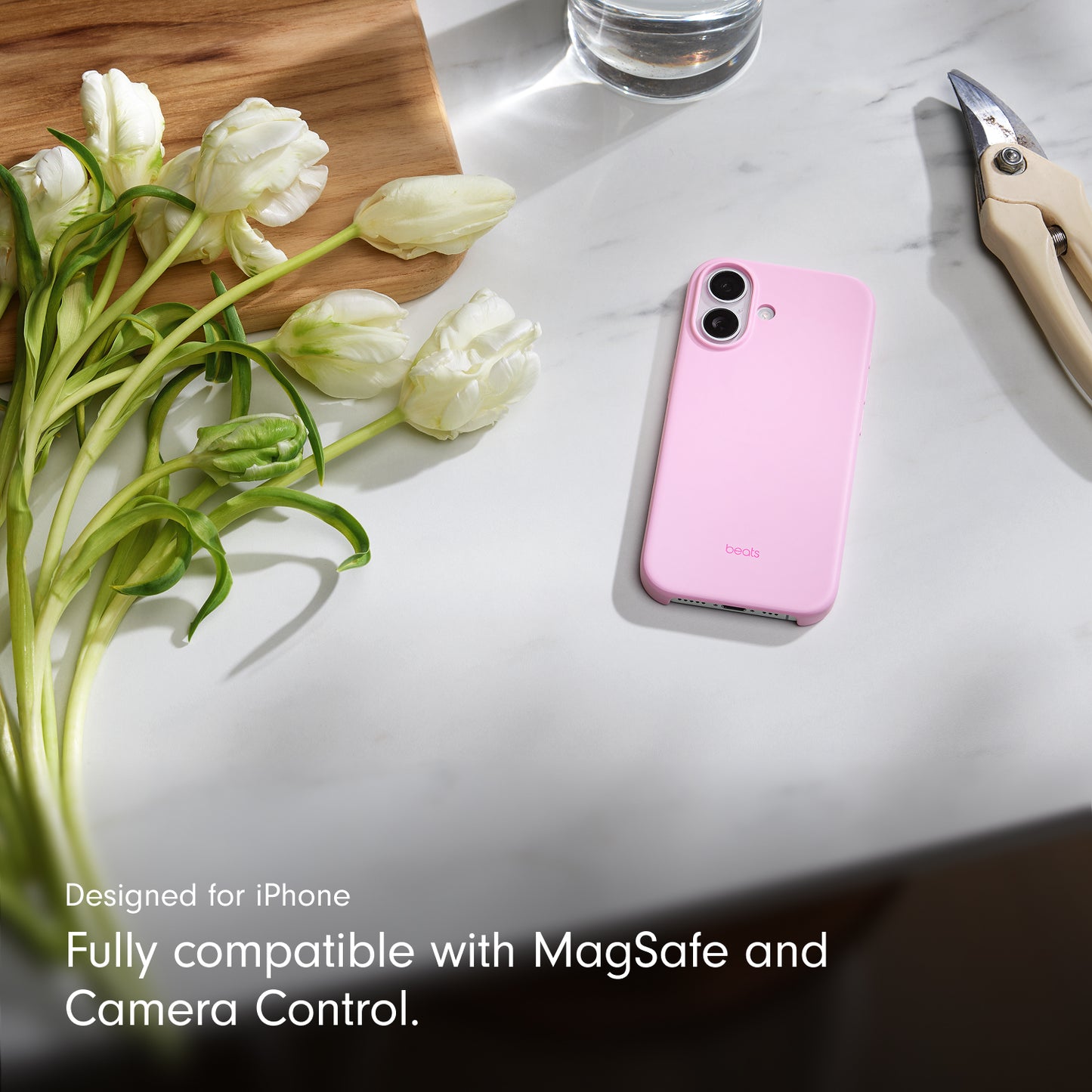 Beats iPhone 17 Case with MagSafe and Camera Control — Pebble Pink