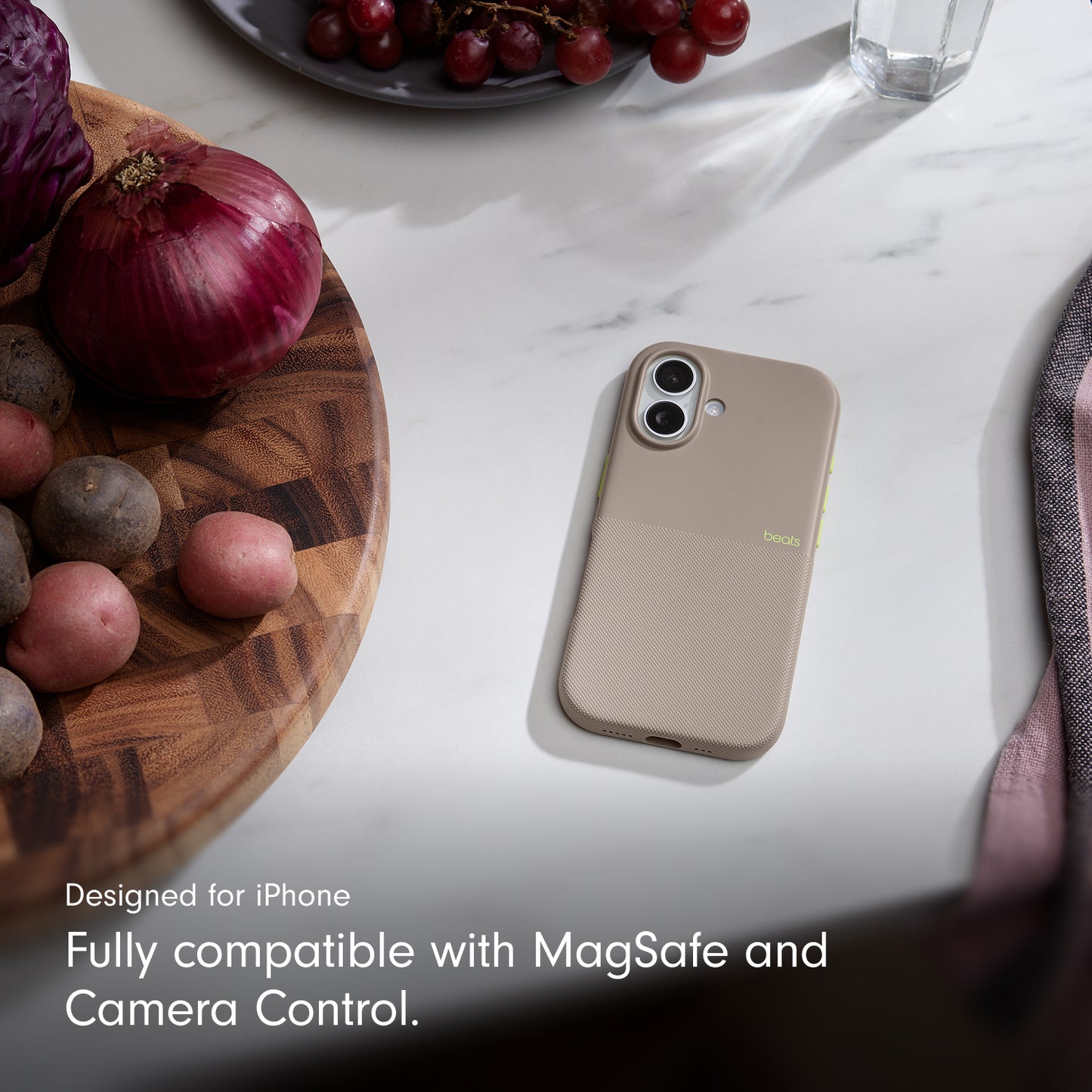Beats iPhone 17 Rugged Case with MagSafe and Camera Control – Alpine Gray