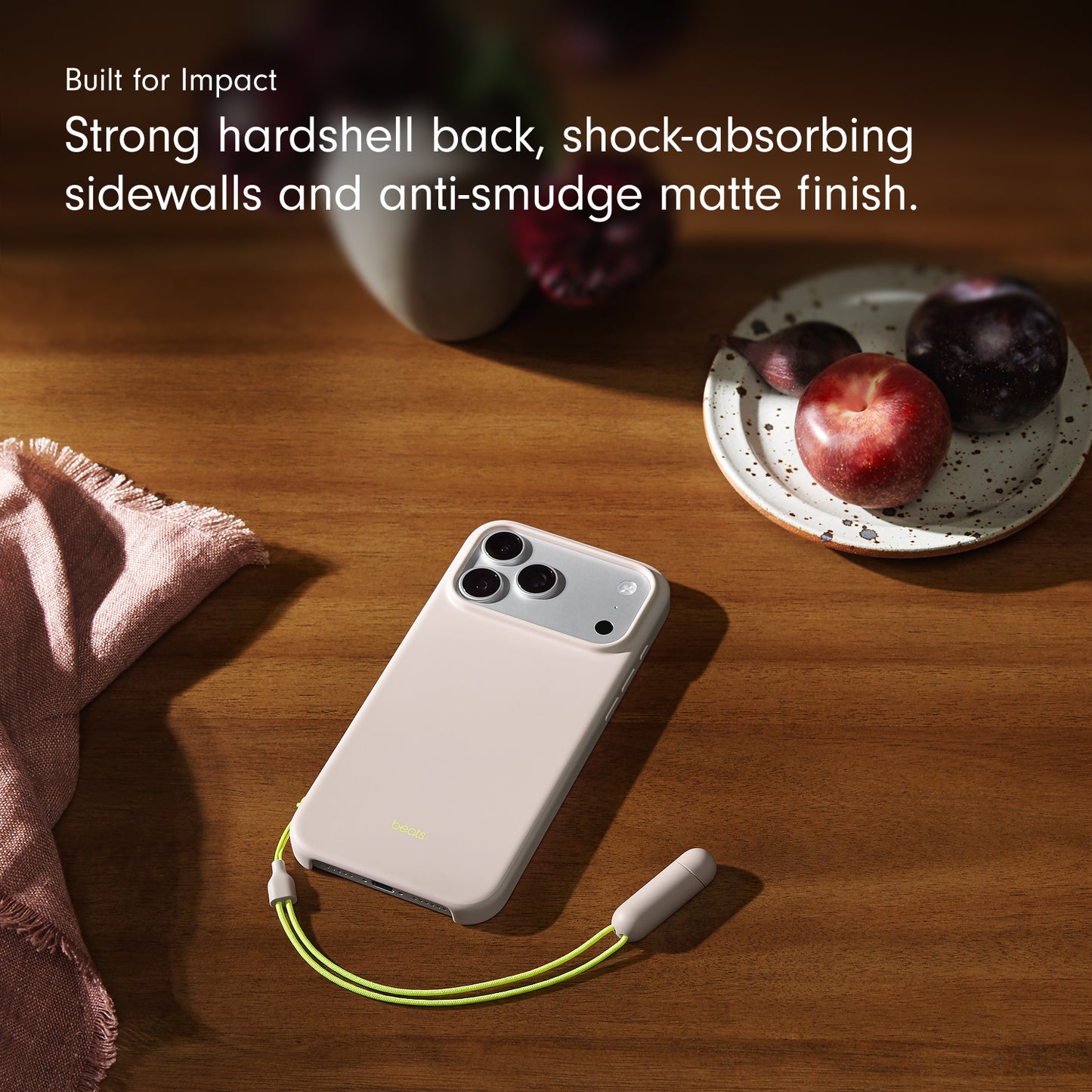 Beats iPhone 17 Pro Max Kickstand Case with MagSafe and Camera Control - Lime Stone