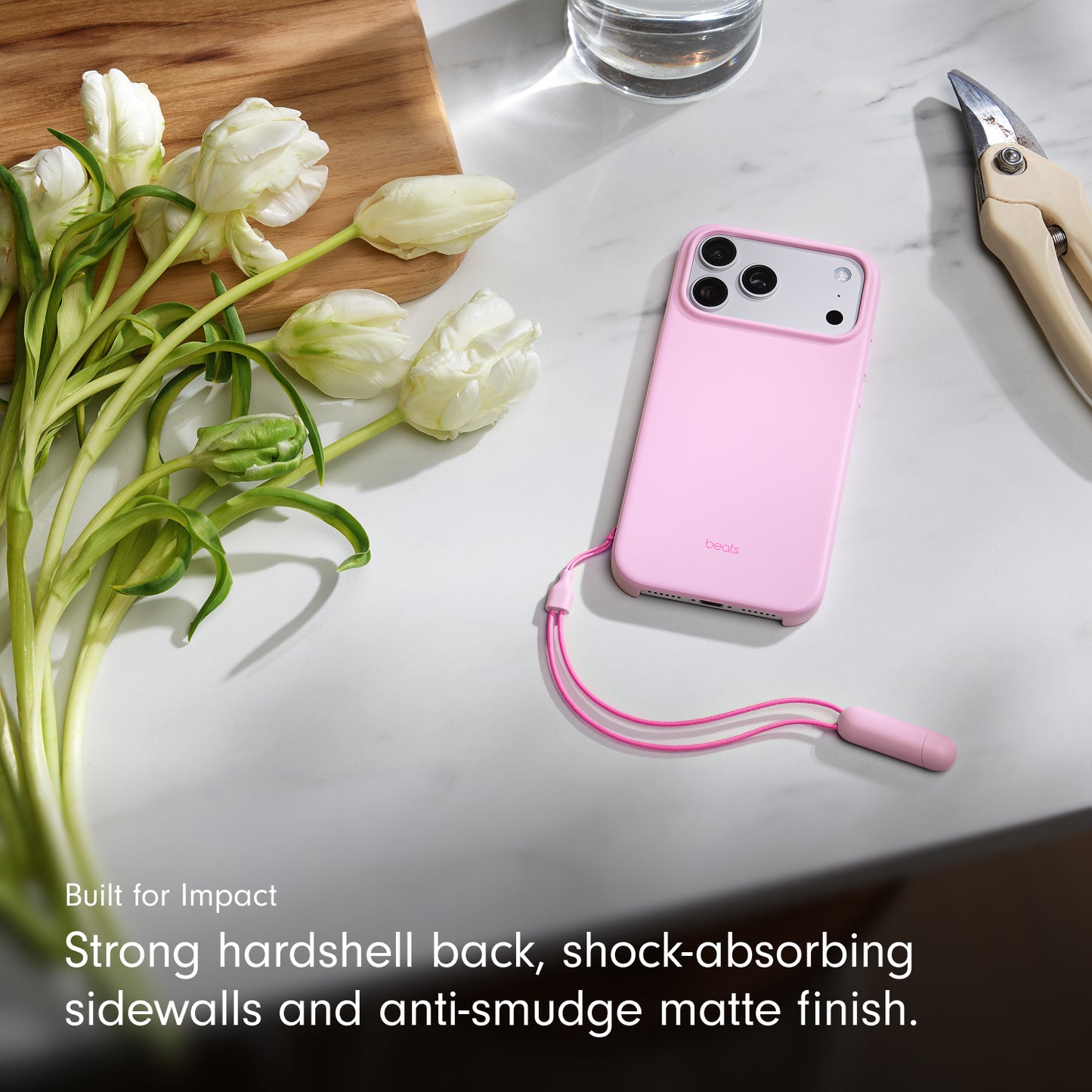 Beats iPhone 17 Pro Max Kickstand Case with MagSafe and Camera Control - Pebble Pink