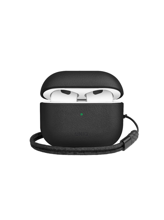 Uniq Terra Leather Case for AirPods 3rd gen - Black