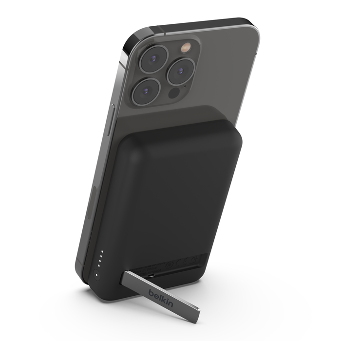 Belkin BOOST↑CHARGE Magnetic Wireless Power Bank 5K + Stand – Black