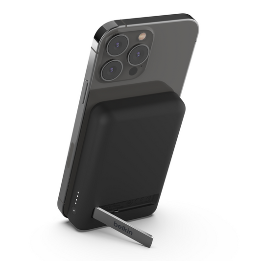 Belkin BOOST↑CHARGE Magnetic Wireless Power Bank 5K + Stand – Black