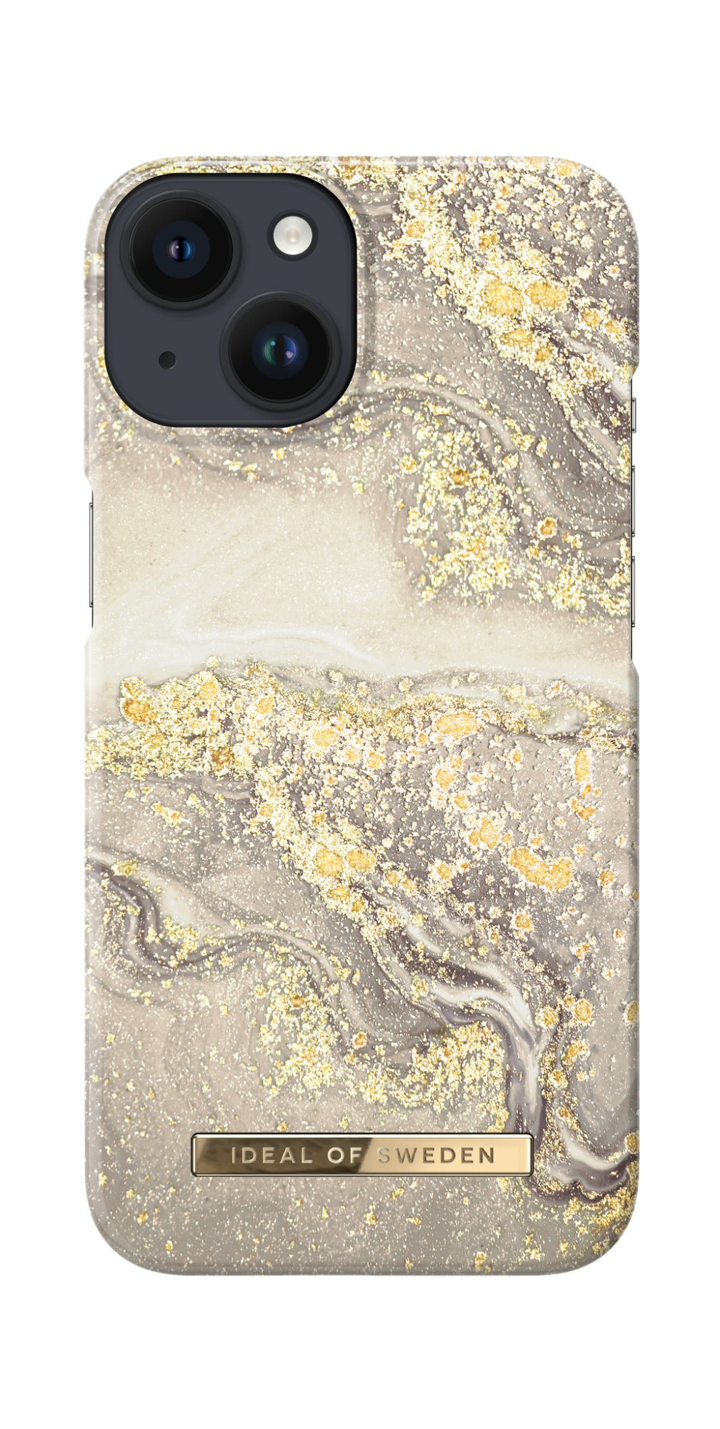 iDeal of Sweden Fashion Case iPhone 14 - Sparkle Greige Marble
