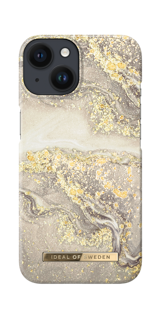 iDeal of Sweden Fashion Case iPhone 14 Plus - Sparkle Greige Marble
