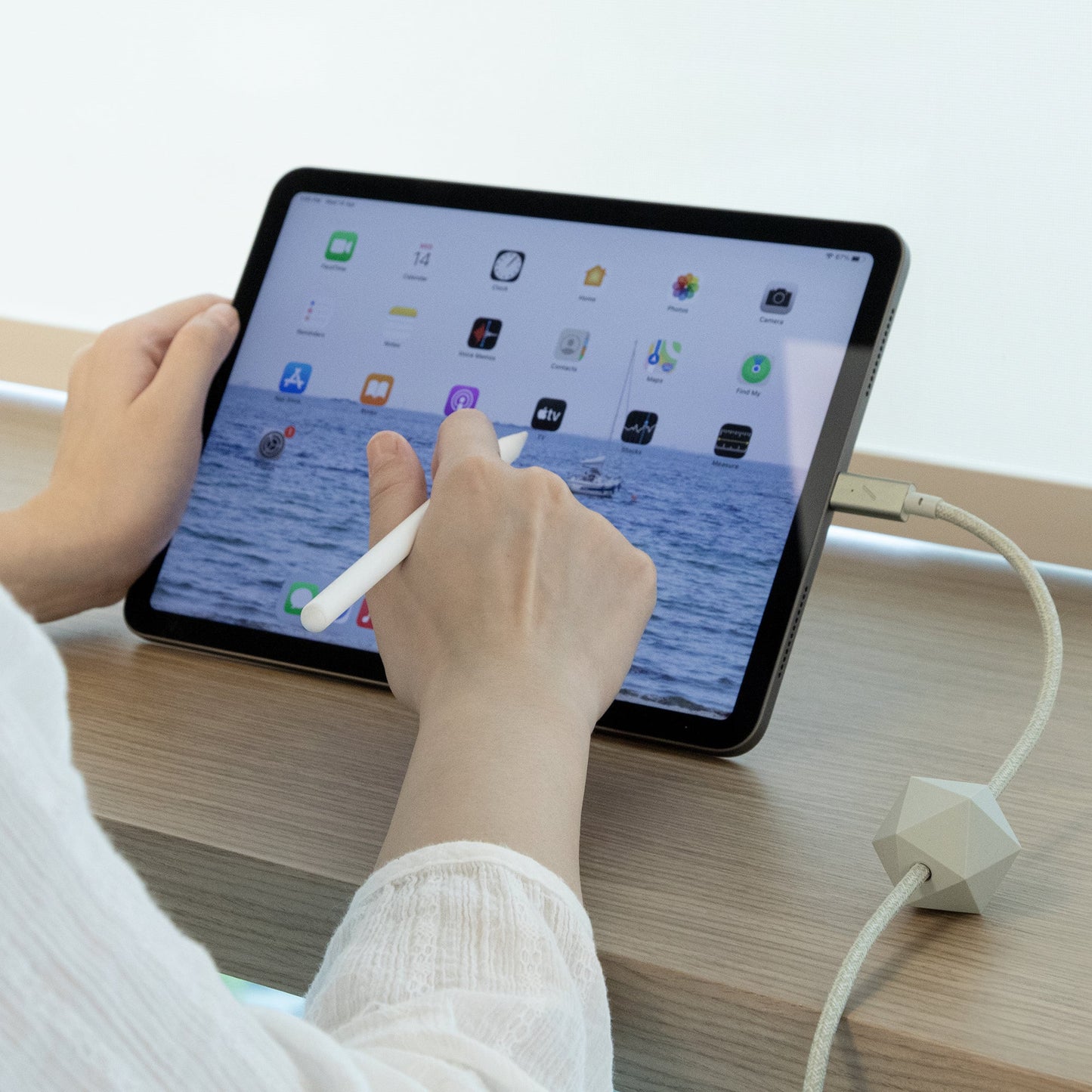 Native Union Desk Cable (USB-C to USB-C) (2.4m) - Sage