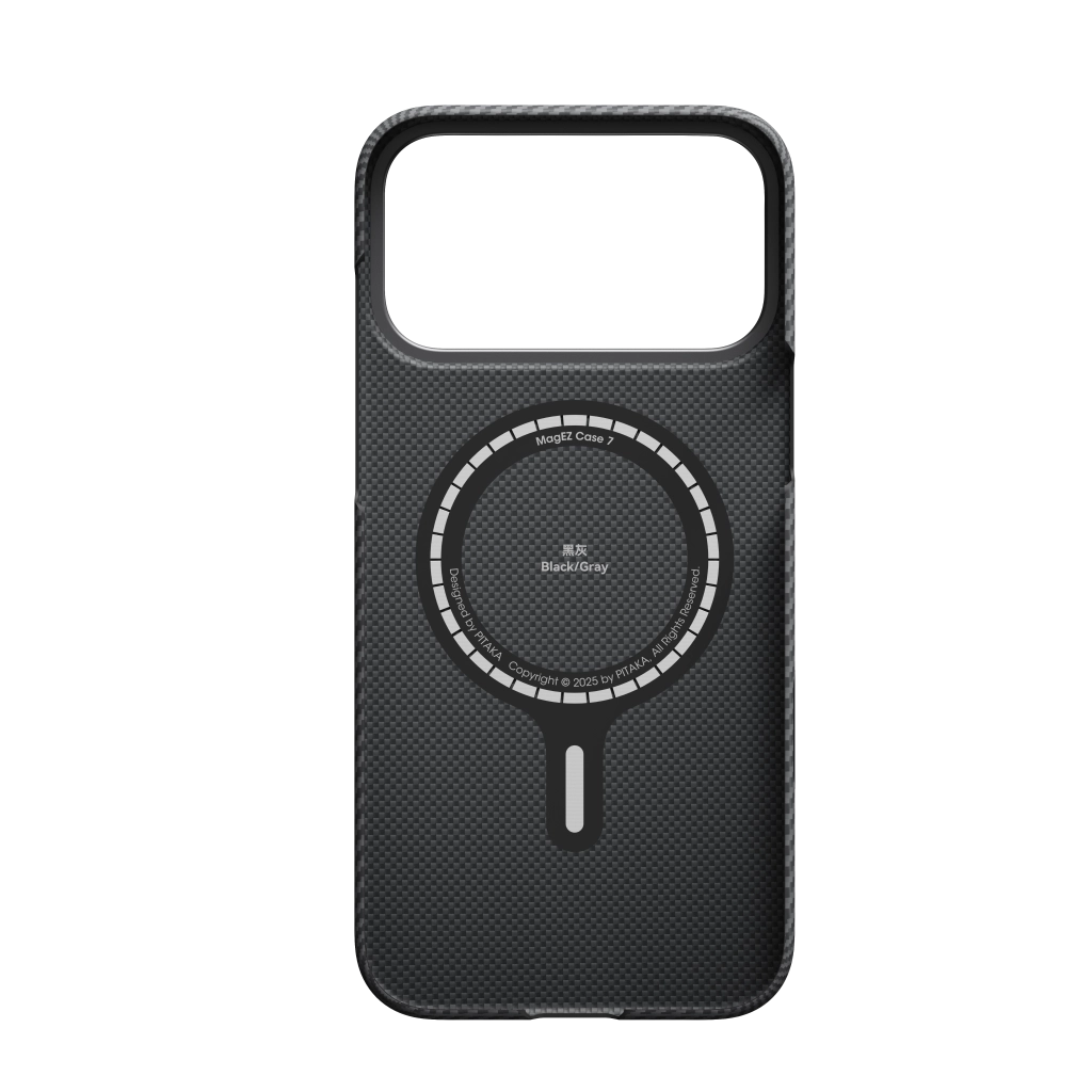 Pitaka Ultra-Slim iPhone 17 Pro Max Case - Black/Grey