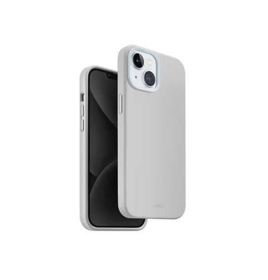 Uniq Lino Hue MagSafe For iPhone 15 - Chalk Grey