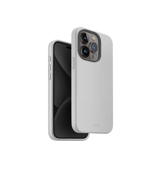 Uniq Lino Hue MagSafe For iPhone 15 Pro - Chalk Grey