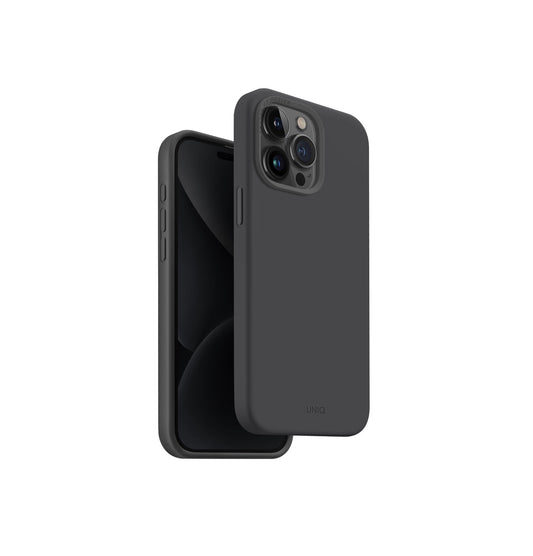 Uniq Lino Hue MagSafe For iPhone 15 Pro Max - Charcoal Grey