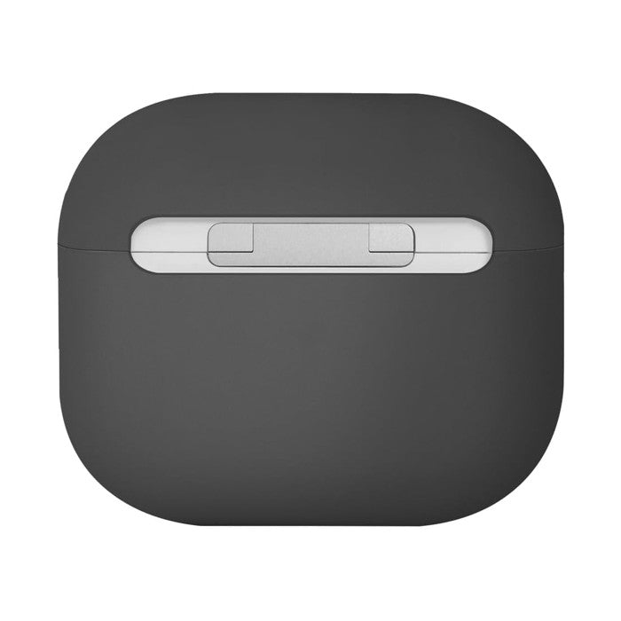 Uniq Lino Hybrid Liquid Silicone AirPods 4th Case - Ash Grey