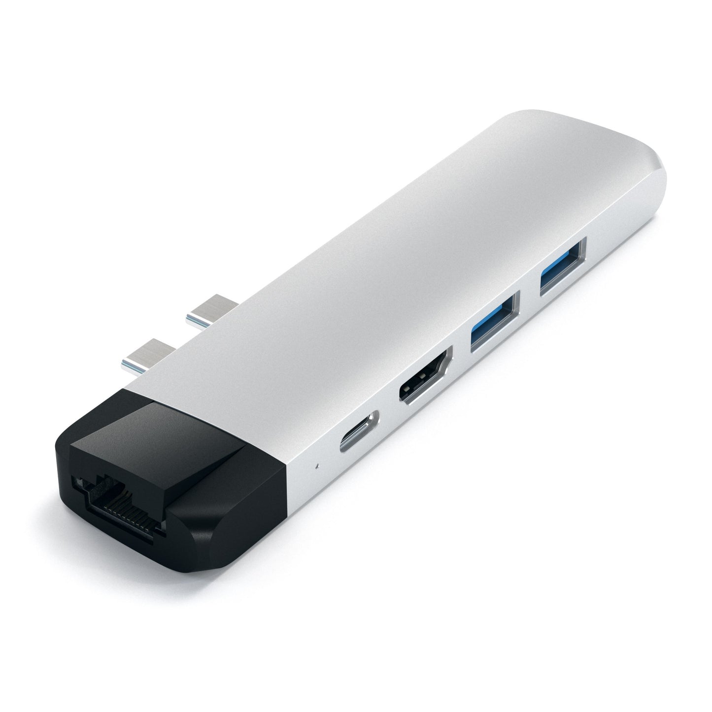 Satechi Type-C Pro Hub Adapter with Ethernet - Silver