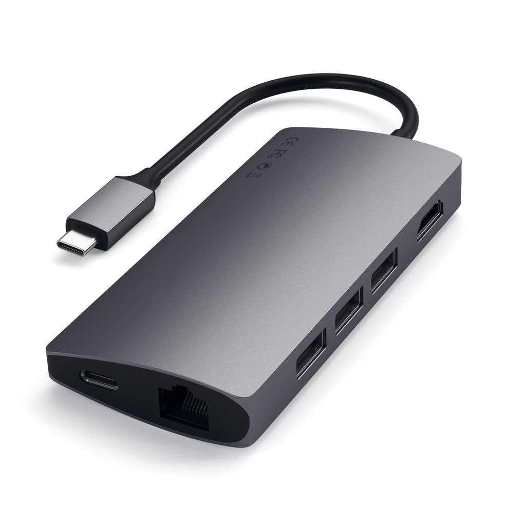 Satechi Type-C Multi-Port Adapter 4K with Ethernet - Space Gray