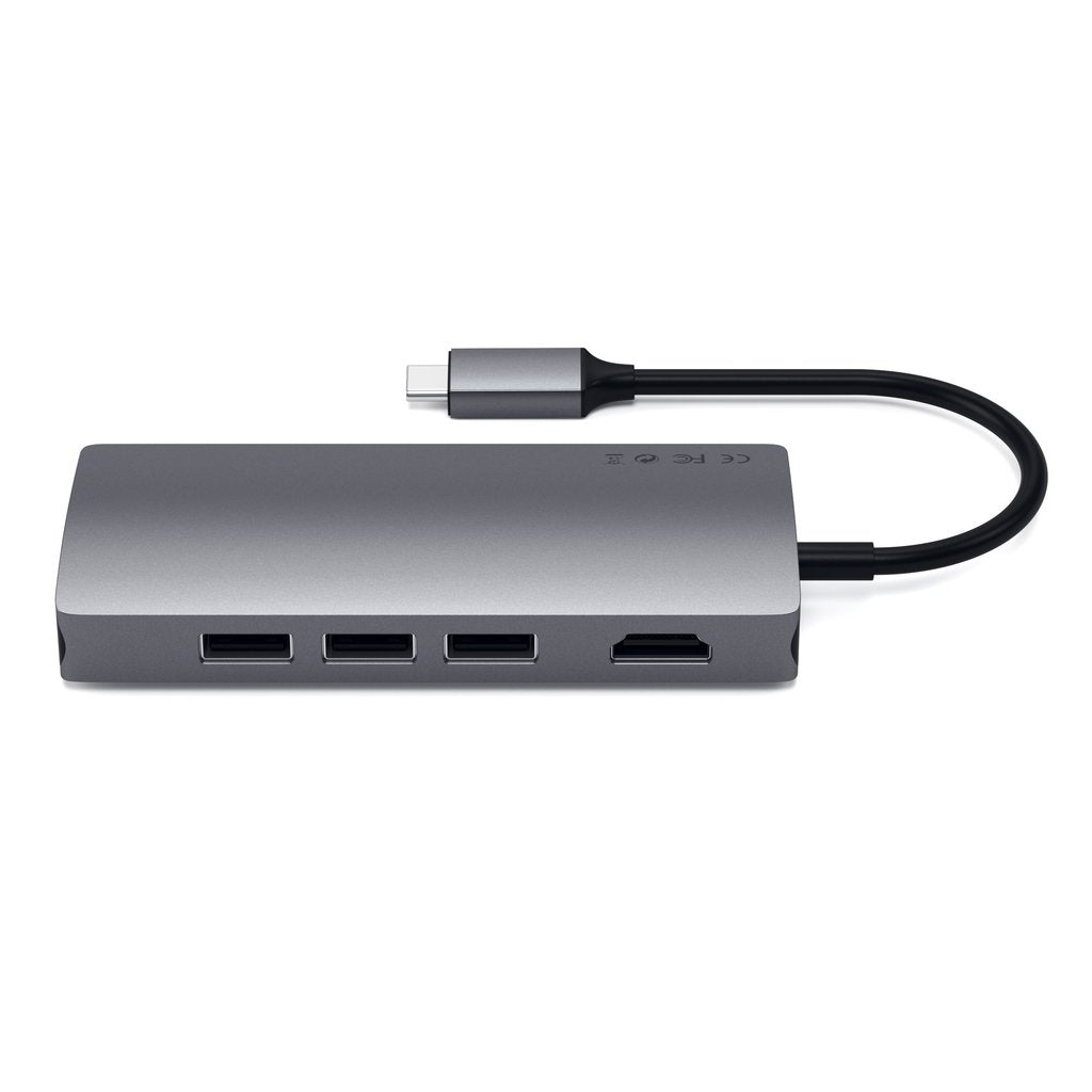 Satechi Type-C Multi-Port Adapter 4K with Ethernet - Space Gray